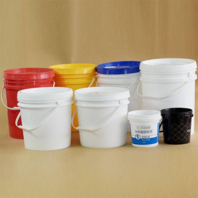 2.5l 10l Empty Cheap Square Round Pp Clear Plastic Pail Paint Buckets Price With Handles For Liquid