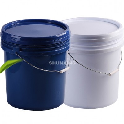 5 Gallon Plastic Paint Bucket With Lids Handle 20 Liter Pail Barrel