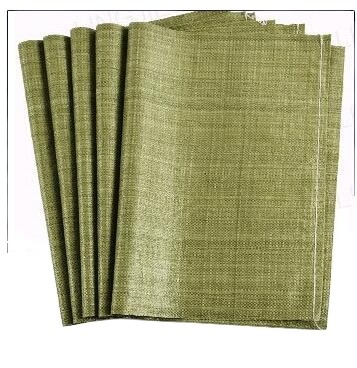 High Quality Grey Green Packaging Recycled Pp Woven Sack Bag